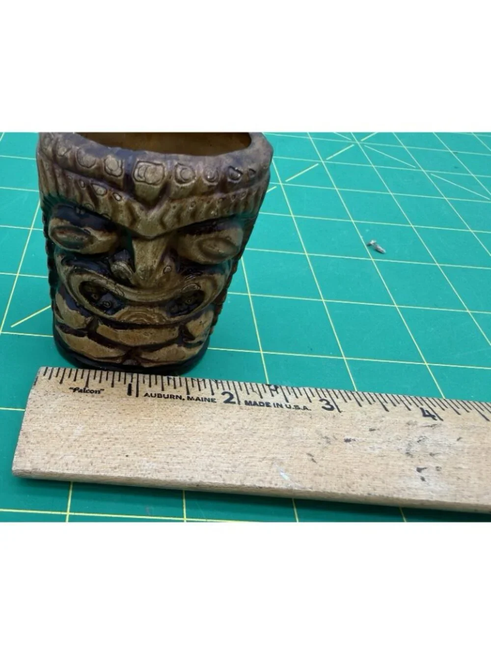 Vintage Hawaiian Tiki Tooth Pick Holder Ceramic Florida Souvenir READ